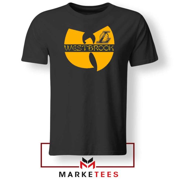 Westbrook Lakers Logo Wu Tang Black Tshirt