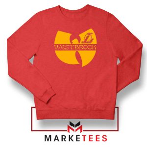 Westbrook Lakers Logo Wu Tang Red Sweatshirt