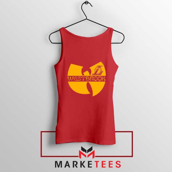 Westbrook Lakers Logo Wu Tang Red Tank Top