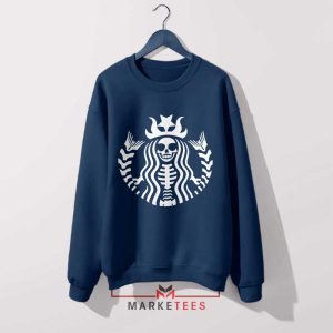 Dark Roast, Pastel Vibe Coffee Navy Sweatshirt