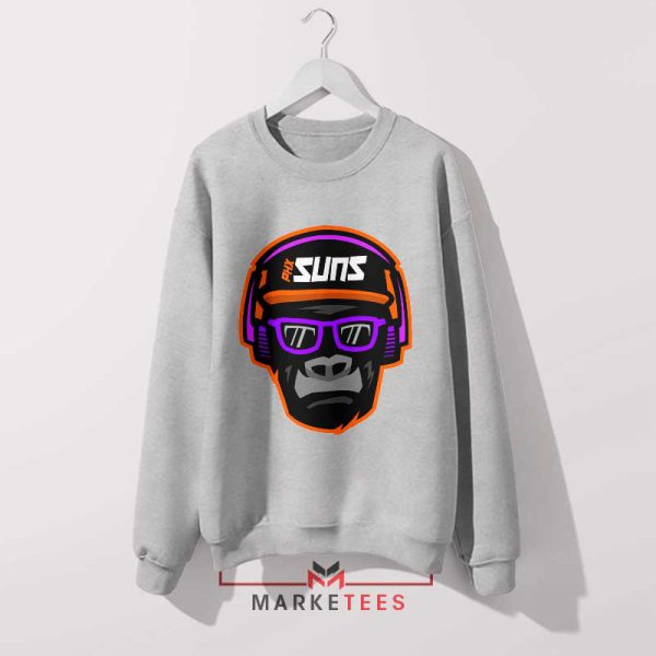 Gorilla Dunk NBA Phoenix Suns Grey Sweatshirt