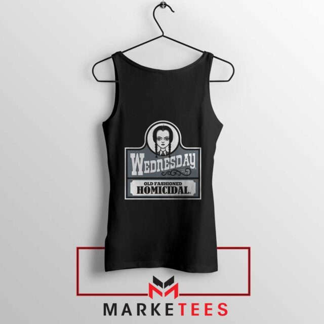 Gothic Whimsical Darkness Wednesday Addams Tank Top Essential
