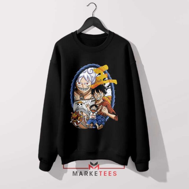 Inspired Luffy's Evolutionary Journey One Piece Sweatshirt