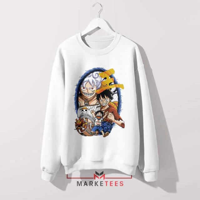 Luffy Evolutionary Journey One Piece Anime T-Shirt