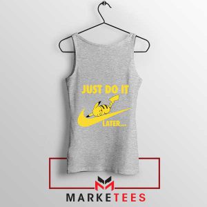 Pikachu Power Nap Grey Tank Top