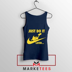 Pikachu Power Nap Navy Tank Top