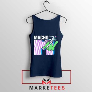 The Macho Man Cometh MTV Logo Navy Tank Top