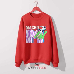 The Macho Man Cometh MTV Logo Red Sweatshirt