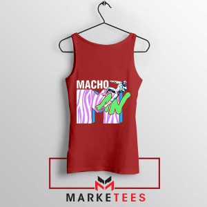 The Macho Man Cometh MTV Logo Red Tank Top