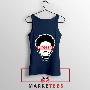 Trust The Process Embiid 21 Navy Tank Top