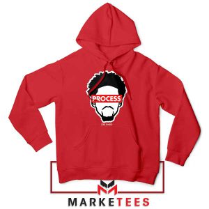 Trust The Process Embiid 21 Red Hoodie