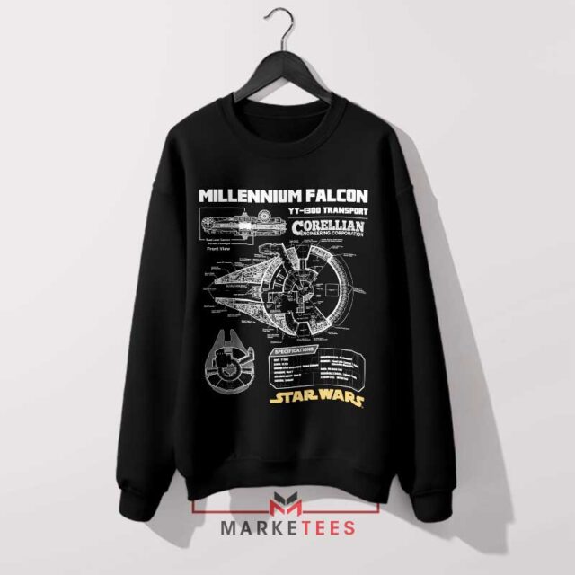 Build Your Own Falcon Star Wars Sweatshirt Popular