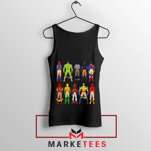 Characters Superhero Butts Naked Black Tank Top