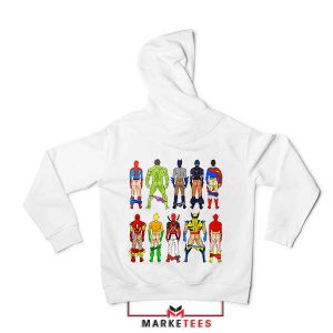 Characters Superhero Butts Naked Hoodie