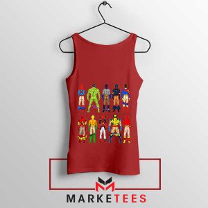 Characters Superhero Butts Naked Red Tank Top