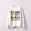 Characters Superhero Butts Naked Sweatshirt