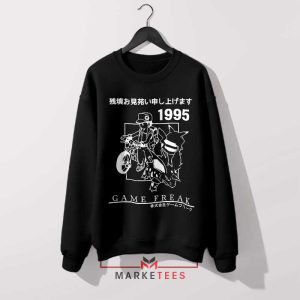 Classic Pokemon 1995 Pikachu and Pals Black Sweatshirt