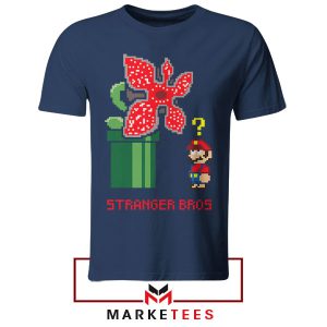 Demogorgon Strikes Back Mario Bros Navy Tshirt