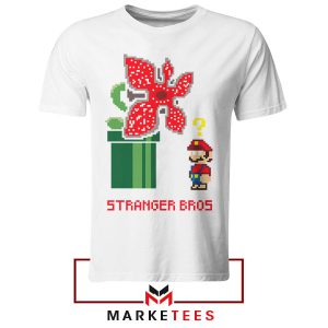 Demogorgon Strikes Back Mario Bros White Tshirt