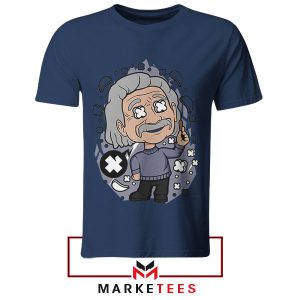 Einstein's Universe A Cartoon Navy Tshirt