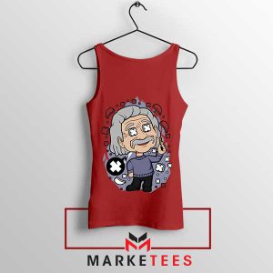 Einstein's Universe A Cartoon Red Tank Top