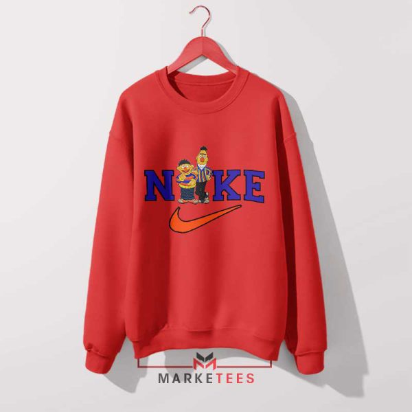 Ernie and Bert Playtime Nike Red Sweatshirt