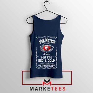 Faithful 49ers With Tennessee Whiskey Navy Tak Top