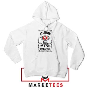 Faithful 49ers With Tennessee Whiskey White Hoodie