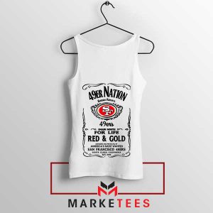 Faithful 49ers With Tennessee Whiskey White Tak Top