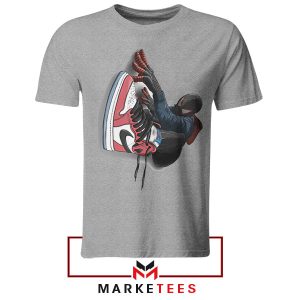 Get Your Spidey On with Nike Sneaker Grey Tshirt
