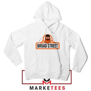 Gritty The Ultimate Broad Street White Hoodie