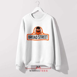 Gritty The Ultimate Broad Street White Sweatshirt