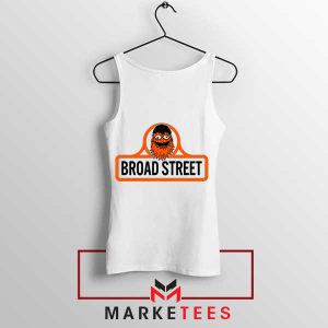 Gritty The Ultimate Broad Street White Tank Top