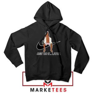 Lazy Days with Bojack Just Do it Later Black Hoodie