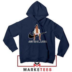 Lazy Days with Bojack Just Do it Later Navy Hoodie