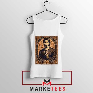 Legendary Assassin John Wick 4 White Tank Top