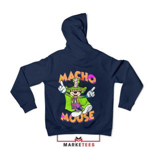 Macho Man Mouse Madness Navy Hoodie