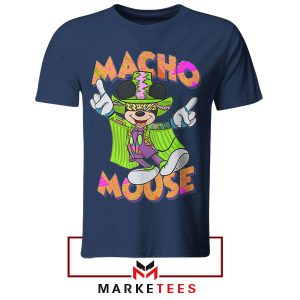 Macho Man Mouse Madness Navy Thsirt