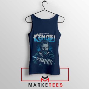 Master The Force Obi-Wan Kenobi Navy Tank Top