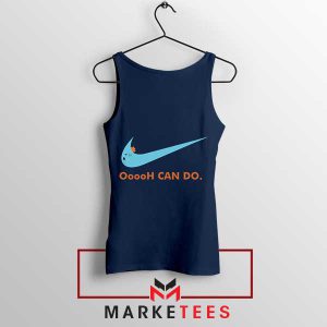 Mr Meeseeks Motivational Just Do It Navy Tank Top