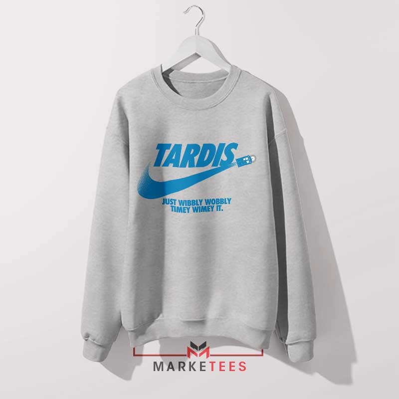 Nike Dr Who Wibbly Wobbly Timey Wimey Grey Sweatshirt