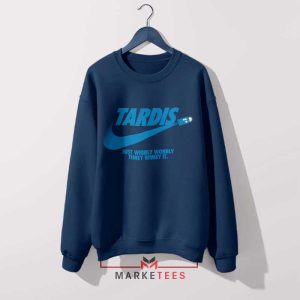 Nike Dr Who Wibbly Wobbly Timey Wimey Navy Sweatshirt