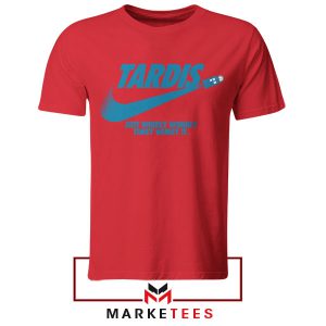 Nike Dr Who Wibbly Wobbly Timey Wimey Red Tshirt