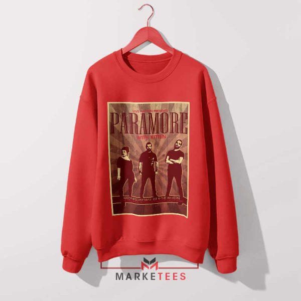 Paramore Live Nation Concert Poster Red Sweatshirt