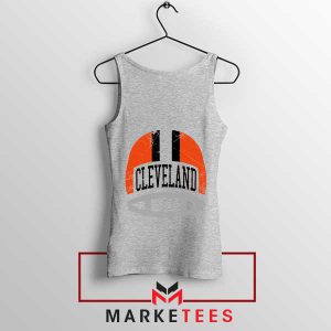 Pride with This Browns Helmet Grey Tank Top