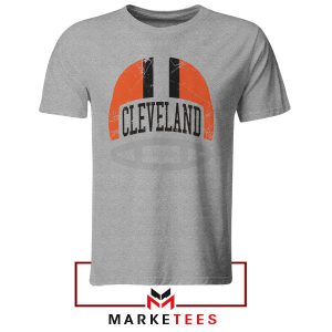 Pride with This Browns Helmet Grey Tshirt