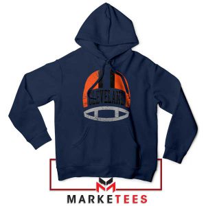 Pride with This Browns Helmet Navy Hoodie