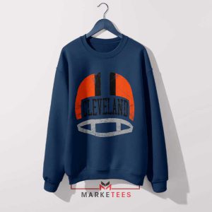 Pride with This Browns Helmet Navy Sweatshirt