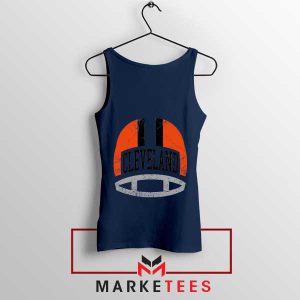 Pride with This Browns Helmet Navy Tank Top