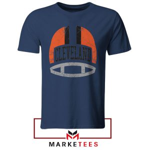 Pride with This Browns Helmet Navy Tshirt